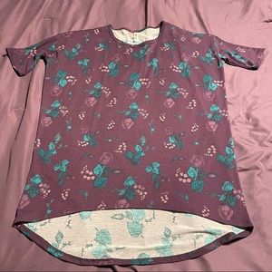 Lularoe Irma purple floral top